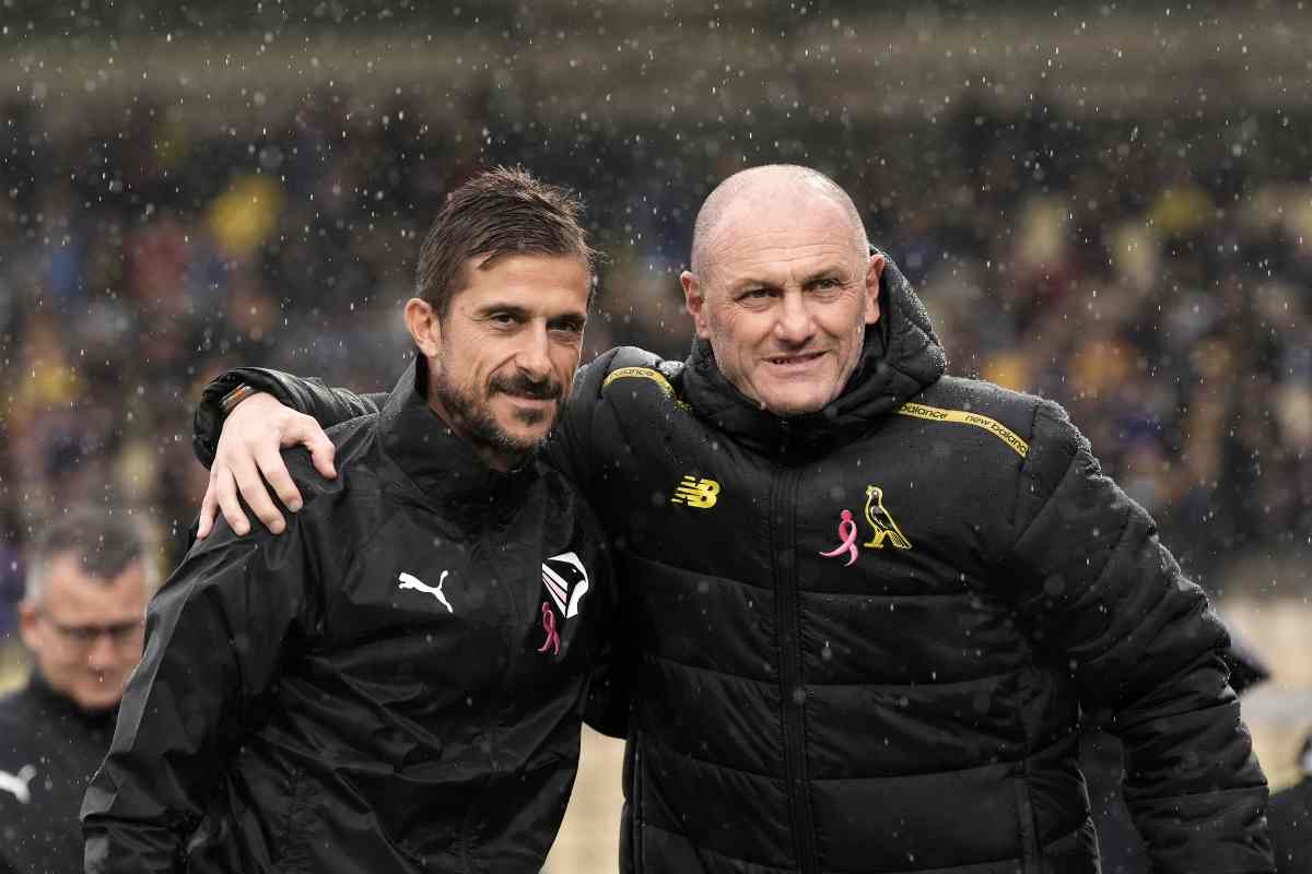 Dionisi e Bisoli prima di partite