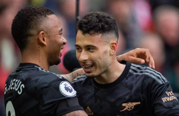 Gabriel Jesus e Gabriel Martinelli