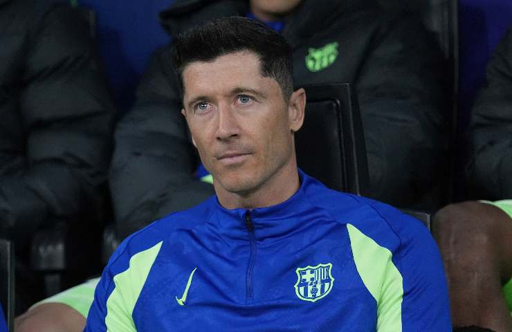 Lewandowski in panchina