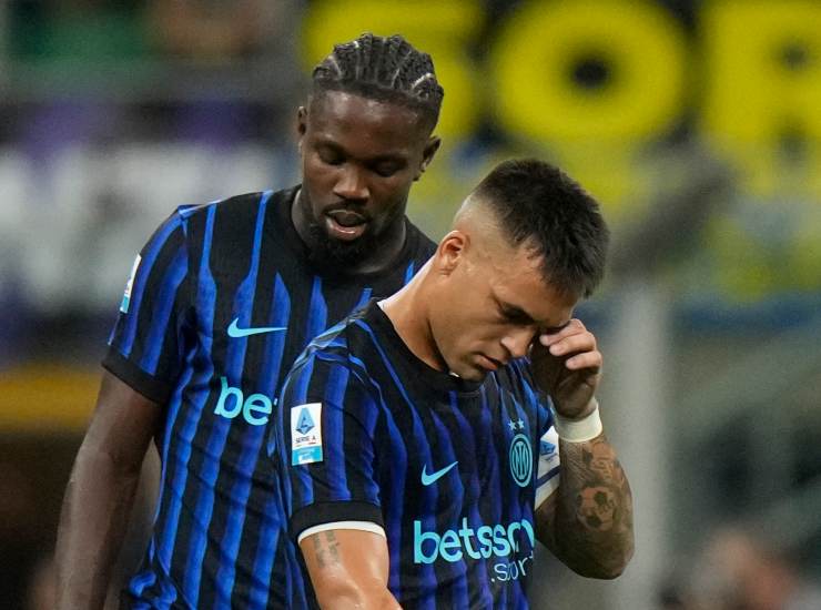 Lautaro insieme a Thuram