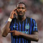 Thuram esulta dopo una rete