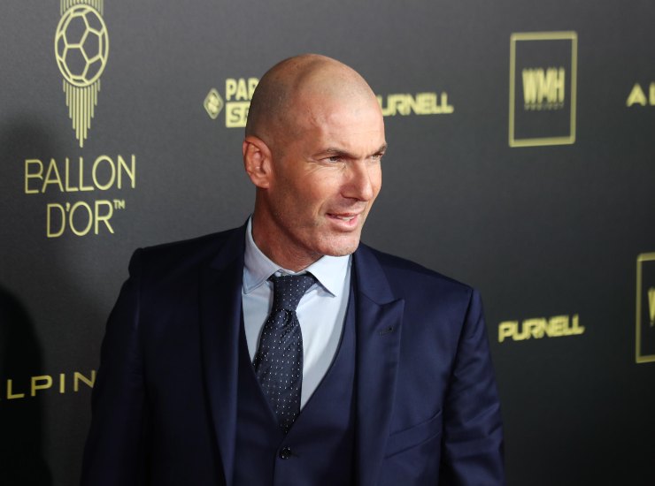Zidane durante la cerimonia del Pallone d'Oro