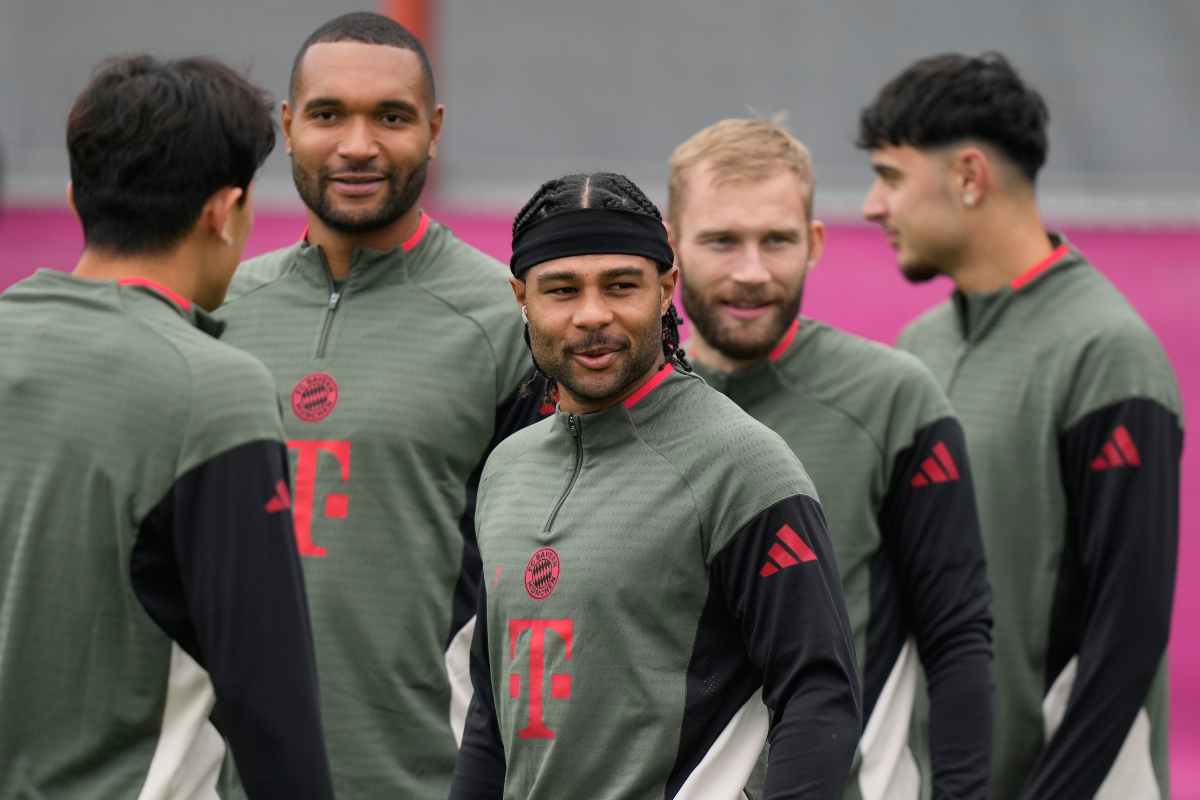 Gnabry durante riscaldamento