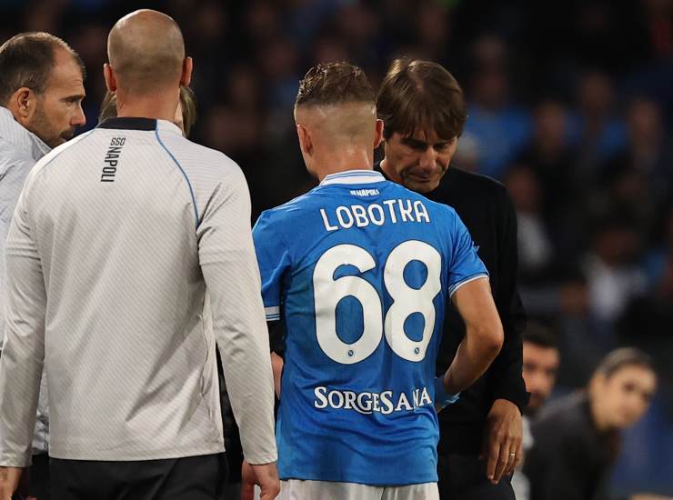 Lobotka dopo l'infortunio