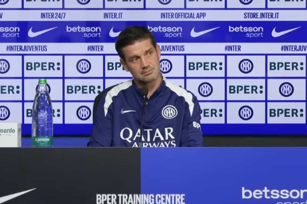 Cristian Chivu in conferenza stampa pre Juventus