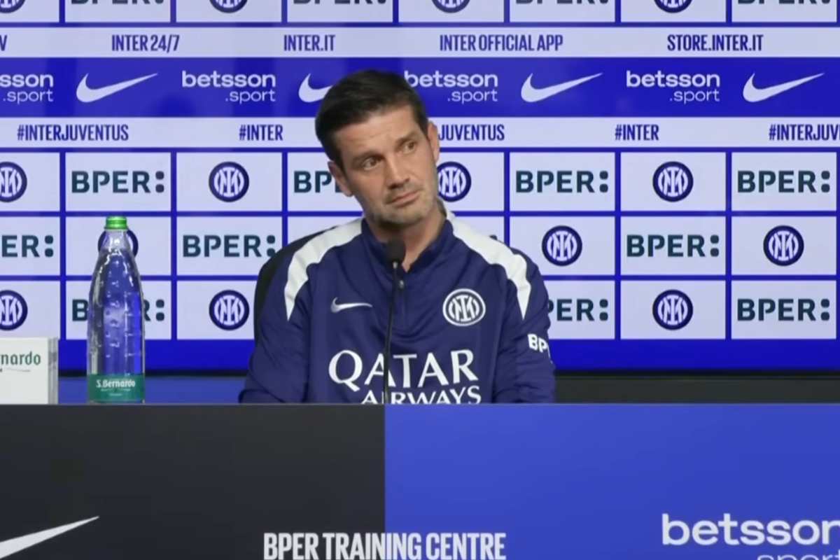 Cristian Chivu in conferenza stampa pre Juventus